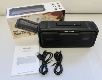 Kaufen AndvenS305 Outdoor Bluetooth Lautsprecher 20W Kabellose Musikbox Schwarz Tragbar • 18.95€