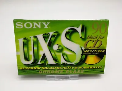 Kaufen 1x SONY UX-S 90 Min MC Audiokassette Chrome Class SEALED NEU & OVP TOP • 9.99€