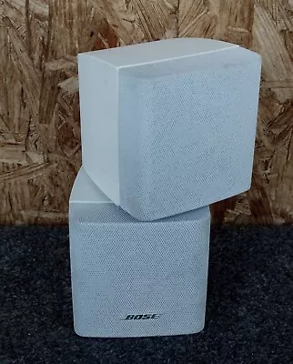 Kaufen Bose Doppelcube Acoustimass Lautsprecher Satelliten Cube Lifestyle Würfel Weiß • 38.33€