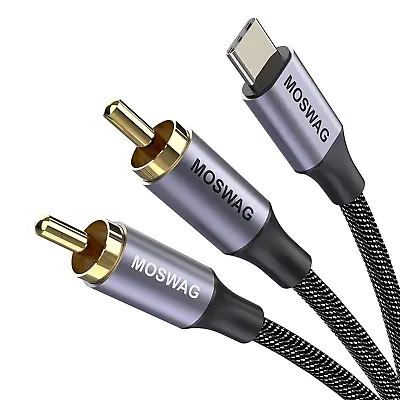 Kaufen USB C Auf Cinch Audio Kabel Type C Auf 2RCA Stereo Adapterkabel Smartphone TV  • 14.99€
