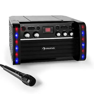 Kaufen Profi Karaoke Anlage Maschine Cd+g Player Mikrofon Licht Effekt Tablet Halterung • 119.99€