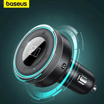 Kaufen Bluetooth 5.0 FM Transmitter Auto Radio MP3 Player USB Ladegerät Adapter AUX KFZ • 15.46€