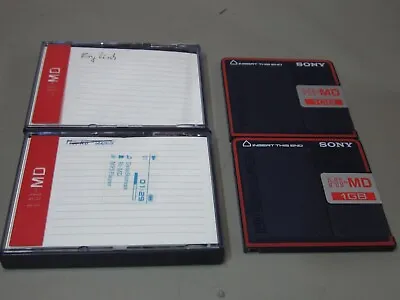 Kaufen 2 X  Sony HI-MD 1GB  Minidisc Mit Hülle Recording Für Z.B.  MZ NH-1 RH-1 • 69.90€