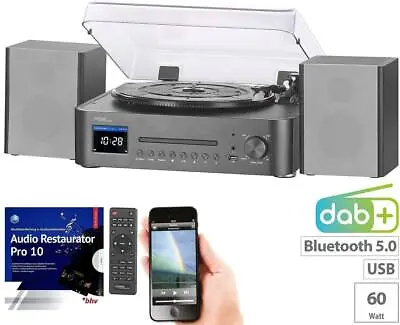 Kaufen Auvisio Musikanlage MHX-630 Plattenspieler/Digitalisierer, CD, DAB+/FM/ Internet • 229.99€