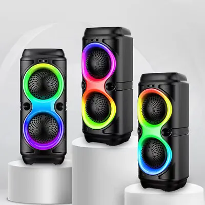 Kaufen TWS Bluetooth 5.0 Soundbox Lautsprecher RGB Musikbox Party Stereo Subwoofer NEU • 27.99€