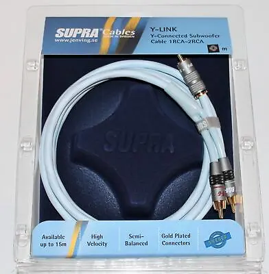 Kaufen Supra Cables Y-Link RCA Y  Subwooferkabel 1xRCA - 2x2RCA  6m  Neu In OVP • 128.90€