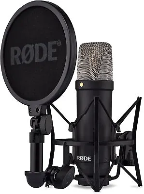 Kaufen RØDE NT1 Signature Black Großmembran Kondensator Mikrofon XLR Spinne Filter • 189€