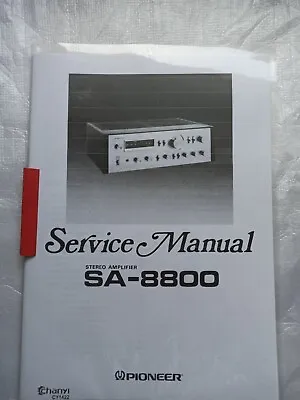 Kaufen Pioneer SA-8800 Stereo Amplifier Service Manual • 12.45€