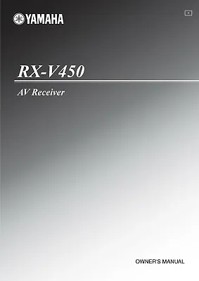 Kaufen Bedienungsanleitung-Operating Instructions Für Yamaha RX-V450  • 14€