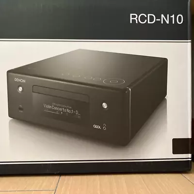 Kaufen DENON RCD-N10 Schwarz Netzwerk-CD-Receiver Hi-Res HEOS AirPlay 2 Niedriger... • 471.59€