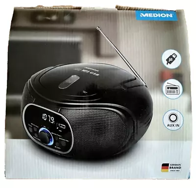 Kaufen MEDION LIFE E65711 Boombox UKW Stereo Radio CD MP3 AUX USB AMS 2x 12W Schwarz. • 29.99€