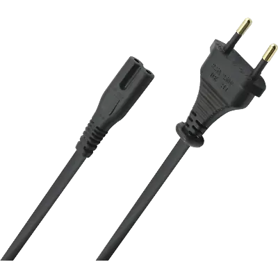 Kaufen OEHLBACH Powercord C7 Netzkabel 2-polig Mit Euro-Stecker (CEE7/16) Schwarz 1,5m • 22.49€