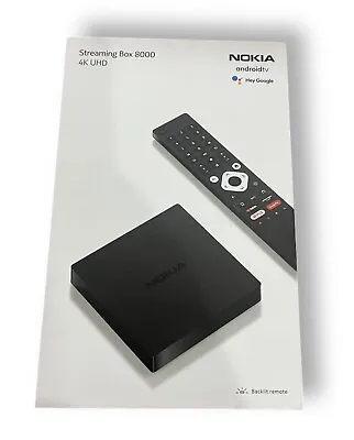 Kaufen Nokia Streaming Box 8000 4K Android TV Chromecast HDMI Netflix Prime Video • 63€