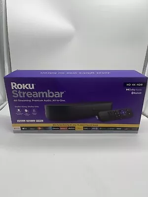 Kaufen Roku® Streambar Soundbar Schwarz 4K-Streaming , Premium Audio , All In One NEU • 74.99€