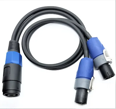 Kaufen Y-Kabel Verteiler Splitter Speakon Kupplung To 2 X Neutrik NL2FX Stecker 60 Cm • 20.45€