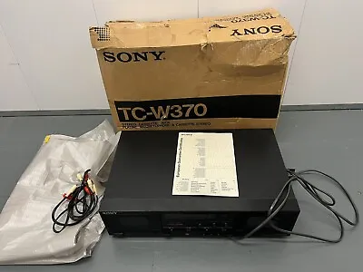 Kaufen Sony TC-W370 Vintage Doppelkassettendeck Dolby B C Made In Japan Ungetestet • 69.16€