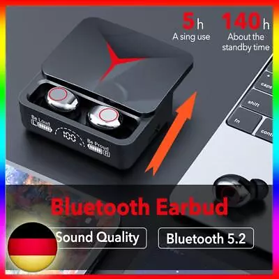 Kaufen Gaming Bluetooth Kopfhörer - BASS Audio - Wireless Mit Ladebox - Touch Control • 13.09€