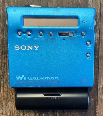 Kaufen SONY MZ-R900 MiniDisc Walkman MD-Recorder Blau/Türkis - Funktionsfähig - !LESEN! • 69.95€