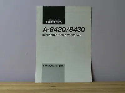 Kaufen Onkyo A-8420/8430  Bedienungsanleitung • 11.90€