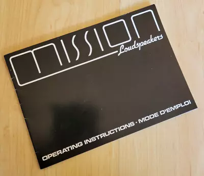 Kaufen Mission Loudspeakers / Speakers - Owners Manual - • 8€