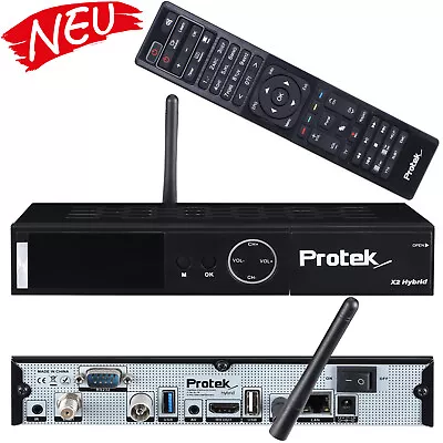 Kaufen Protek X2 4K UHD Linux E2 Sat-Receiver Wifi LAN 1x DVB-S2 1x DVB-C/T2 Kabel-TV • 299€