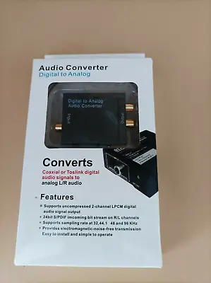 Kaufen Audio-Konverter Digital (Toslink/Koaxial) Zu Analog (Cinch) Mit Kabel • 14.99€