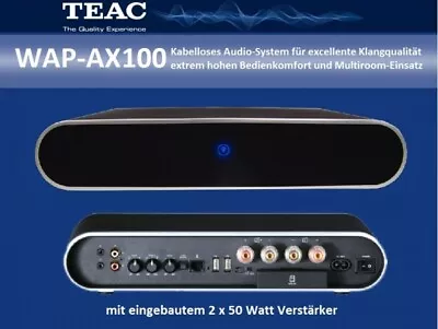 Kaufen TEAC WAP-AX100 - LAN- Und WLAN-fähiger Audio-Receiver Mit 2 X 50 W. UVP War 549€ • 109€