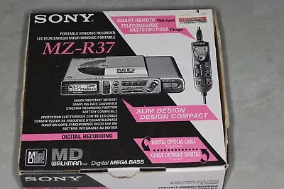 Kaufen Sony MD Walkman MZ-R37 Tragbarer MiniDisc Player Recoder Walkman Mit 5 MD's • 64€