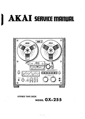 Kaufen Service Manual-Anleitung Für Akai GX-255  • 13.50€