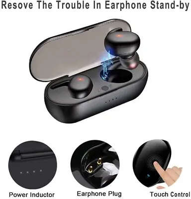 Kaufen Kopfhörer Bluetooth TWS 5.0 In-Ear Ohrhörer Headset Stereo Touch Control Ladebox • 17.99€