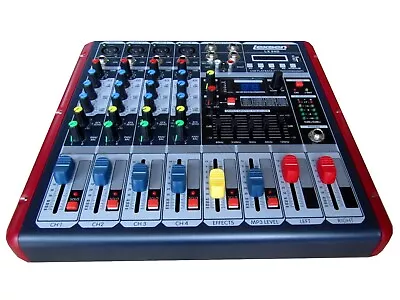 Kaufen DJ Powermixer 4 Kanal Mixer Mischpult Verstärker Party Mobil USB MP3 Player • 219€