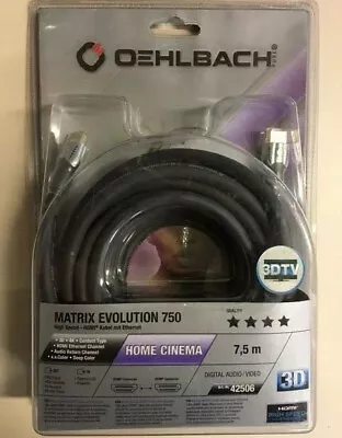 Kaufen Oehlbach! Matrix Evolution 750 7,50m HDMI/HDMI High Speed Kabel Mit Ethernet## • 48.99€