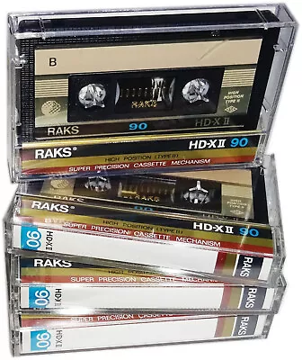 Kaufen 1x RAKS HD-X II 90 Type II Audio Kassette Cassette 1988 MC Audiokassette • 7€