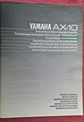 Kaufen Original BDA Bedienungsanleitung Yamaha AX-10 Vollverstärker • 10€