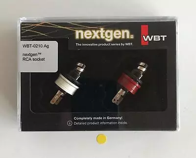 Kaufen WBT 0210 AG Nextgen RCA Cinch Einbaubuchsen Schwarz Neu In OVP • 124.90€