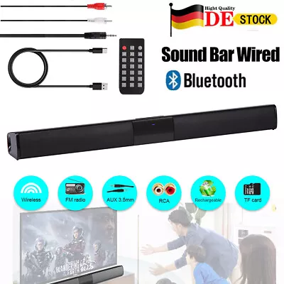 Kaufen Soundbar Für TV Geräte,für TV Lautsprecher Heimkino, Bluetooth PC Sound Bars, DE • 33.93€