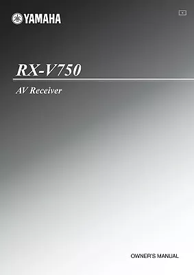 Kaufen Bedienungsanleitung-Operating Instructions Für Yamaha RX-V750  • 14€