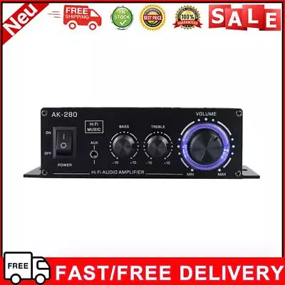 Kaufen AK-280 Audio Power Amplifier Dual Channel Digital Amplifiers Audio RCA AUX Input • 21.17€