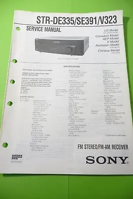 Kaufen Service Manual-Anleitung Für Sony STR-DE335, STR-SE391, STR-V323  ,ORIGINAL ! • 13€