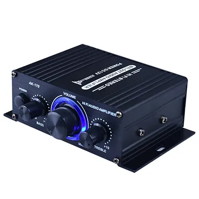Kaufen Mini DC12V Bluetooth HiFi Verstärker Auto Stereo Surround Sound Musikempfänger • 25.28€