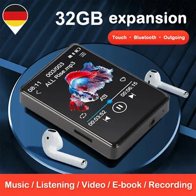 Kaufen Bluetooth MP3 MP4 Player LCD Display HiFi Bass Musik Spieler FM Radio Audio 32GB • 35.98€
