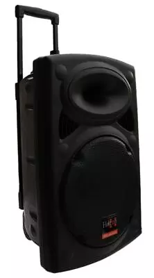 Kaufen (B-WARE) E-Lektron EL30-M Mobile PA Soundanlage Akku-MP3-USB-BT Mikrofone Rollen • 169€