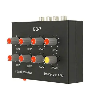 Kaufen Audio-EQ – 7-Band-Sound-Equalizer |Hoch-/Tiefbass-Einstellung |Zweikanal-BHC • 33.95€