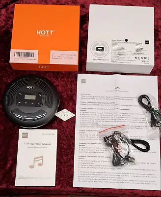 Kaufen HOTT CD Player CD903TF | Tragbar  Bluetooth Player Im Original Karton • 1€