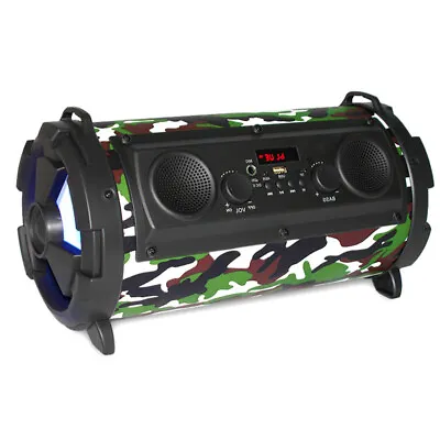 Kaufen Tragbarer Bluetooth Lautsprecher Musikbox Premium Subwoofer Radio USB Tragegurt • 59.95€