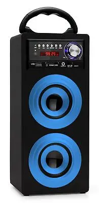 Kaufen Mobil Bluetooth Lautsprecher USB SD AUX MP3 Player Radio Box Sound System Blau • 23.99€