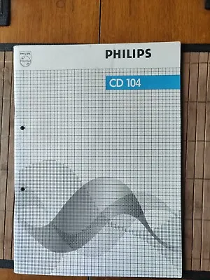 Kaufen Philips CD 104 Bedienungsanleitung Original • 7.50€