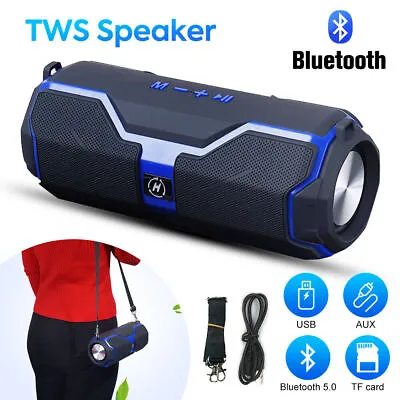 Kaufen Tragbarer Mini Bluetooth Lautsprecher HIFI Stereo Subwoofer TWS Musicbox USB FM • 14.95€