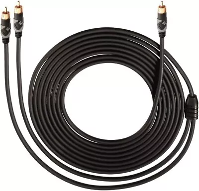 Kaufen Oehlbach Easy Connect Sub - Cinch Subwoofer-Kabel Y-Adapter-Kabel 5m Schwarz NEU • 39€