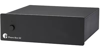 Kaufen Pro-Ject Phono Box S2, „Best Buy“ MM/MC Phono Vorverstärker (Schwarz) • 6.50€